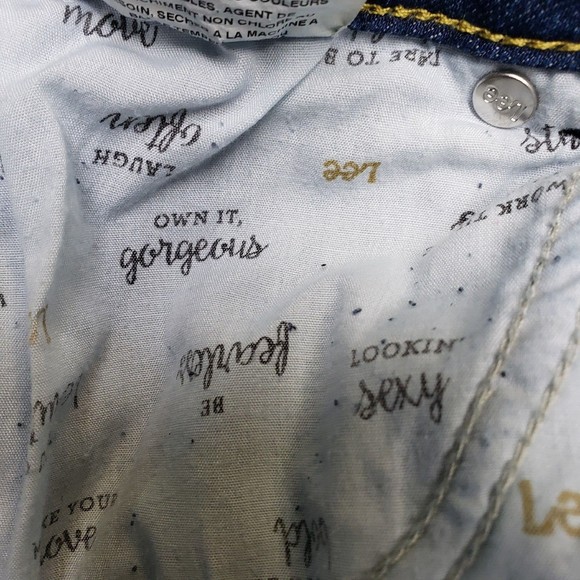 Lee Modern Womens Jeans Size 18W Straight Leg 38x29 Distressed - Picture 10 of 10